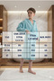 Hooded Young Waiter Unisex Velvet Cotton Bathrobe with Pockets - 5