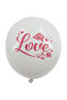 12-Pack 12" Assorted 'LOVE' Printed Balloons - 3