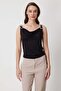Drape Collar Blouse with Shoulder Accessories