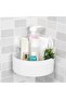 Plastic Bathroom Corner Storage Rack White 17.5x7.8cm - 2