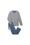 Men's Pajamas, Single Jersey, Henley - 3