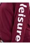Women Plus Size Burgundy Slogan Hoodie - 4