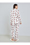 Women Cute Cartoon Print Shirt and Pyjama Set - 5