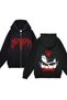 Black Unisex Hooded Zippered Cardigan