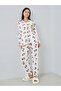 Women Cute Cartoon Print Shirt and Pyjama Set