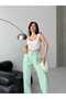 High Waist, Button-Flap Pocket Detail, Wide-Leg Pants - 5