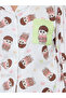 Women Cute Cartoon Print Shirt and Pyjama Set - 3