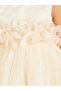 Girls Ruffled Mesh Party Dress - 3