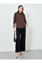 Women Brown Embroidered Cuff Long Sleeve Shirt - 2