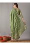 Women Green Ethnic Print Embroidered Straight Kurta with Pant and Dupatta Set - 3