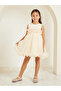 Girls Ruffled Mesh Party Dress - 2