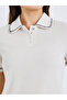 Women Ribbed Knit Polo T-Shirt - 3