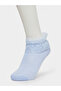 Pack of 4 - Girls Lace Trim Ankle Socks - 6