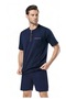 Men's 5 Piece 100% Cotton Long Robe+Pajama Set+Shorts Set Boxed Groom Dowry Set - 4