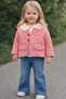 Girl's 3-Piece Set with Quilted Coat and Shirt