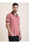 Men Relaxed Fit Embroidery Open Collar Polo - 4