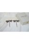 Bkp082 Pearl Detailled Hanging Earrings with Dragonfly Figure (Length 75 mm) - 2