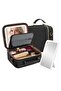 Travel Makeup Organizer Case with LED Mirror Lighting, Durable Cosmetic Storage Bag Featuring Adjust - 4