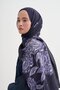 Floriva Monogram Floral Shawl Dark Purple - 2