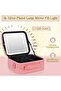 LED Light Makeup Organizer Box with Mirror, Spacious Cosmetic Storage Case with Adjustable Dividers, - 6