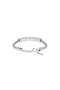 Script Mens Bracelet - 2040521-SIL - 2