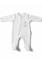 Baby Lamb Patterned Quilted Zippered Jumpsuit - 5
