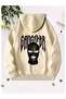 Unisex Black Oversize 3 Thread Raster Sweatshirt - Premium Quality High Resolution Printed