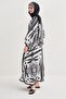 Atlas Black Floral Kaftan - 2