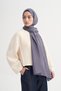 Aura Pattern Rina Floş Jacquard Shawl Smoked - 2