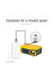 Portable 1080P Multimedia Projector Black/Yellow - 5