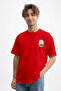 Men's Art Nouveau Window Design Red T-Shirt