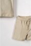 Li̇mi̇ Baby Boy & Children's Soft, Flexible, Structured Cotton Combed Shorts Set - 2