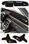 Renault Broadway R9 R11 Compatible Diamond Logo Dashboard Cover & Gear Console Side Protection Carpet Set