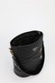 Women's Braided Black Belt Detailed Bucket Model Hand Shoulder and Crossbody Bag Carla - 5