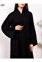 Classic Nida fabric abaya featuring a front band and full button closure - 3