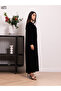 Nida fabric abaya with a copper cord - 2