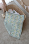 Double-Sided Baby Blanket, 100% Cotton Waffle Pike - Mallard Dream - 70 X 105 cm