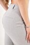 High waist flare comfortable cut gray trousers - 3