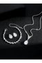 3-Piece Embellished Necklace, Bracelet And Earrings Jewelry Set - 5