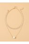 Pack of 2 - Golden Layered Necklace - 2