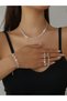 3-Piece Embellished Necklace, Bracelet And Earrings Jewelry Set