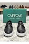 Genuine Leather Black Napa Handmade Casual Men's Shoes 1903-Paris - 4