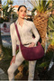 Bolsas Crossbody Women's Bag Claret Red 1124 - 4