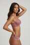 Rose Dried Lace Underwire Supported Bra - Padded Stylish Design Everyday and Special Occasion Bra - 4