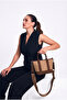 Cross Strap Women's Bag Sand Brown 6056 - 4