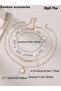 Pack of 3 - Gold Faux Pearl Layered Necklace - 5