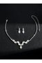 2-Piece Embellished Necklace And Earrings Jewelry Set - 3