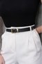 Antique Buckle End Suit Pants Belt Jeans Belt Coat Belt Dress Belt Shirt Belt - 4