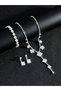3-Piece Embellished Necklace, Bracelet And Earrings Jewelry Set - 3