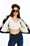 Women's Fur Leather Large Pocket Buttoned Warm Jacket Casual Coat - 5